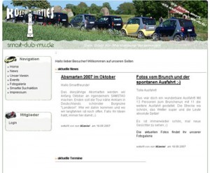 smart-club-mv-homepage-rostock-2010 Screenshot smart Club MV Webseite Stand 2010