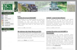 smart-club-sh-homepage-schleswig-holstein_2006 Screenshot smart Club SH Webseite Stand 2006
