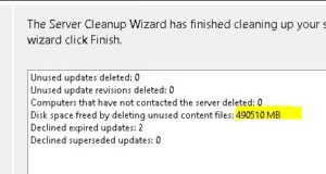 wsus bereinigung cleanup 0 2