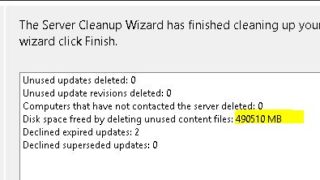 How to cleanup WSUS and resize datapartition